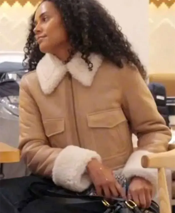 Next Gen NYC S02 Ava Dash Shearling Leather Jacket