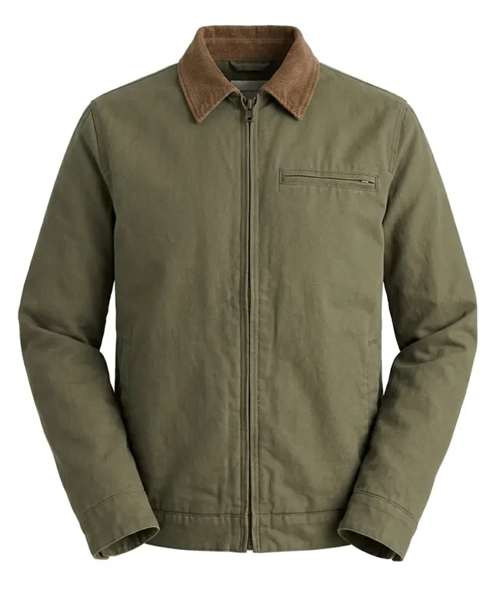 Nick Robinson Movie Voicemails Of Isabelle 2026 Broadcast Olive Green Cotton Jacket