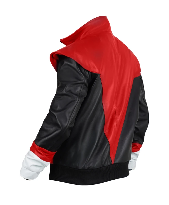X-Men Nightcrawler biker jacket with full-length sleeves and stylish red black design