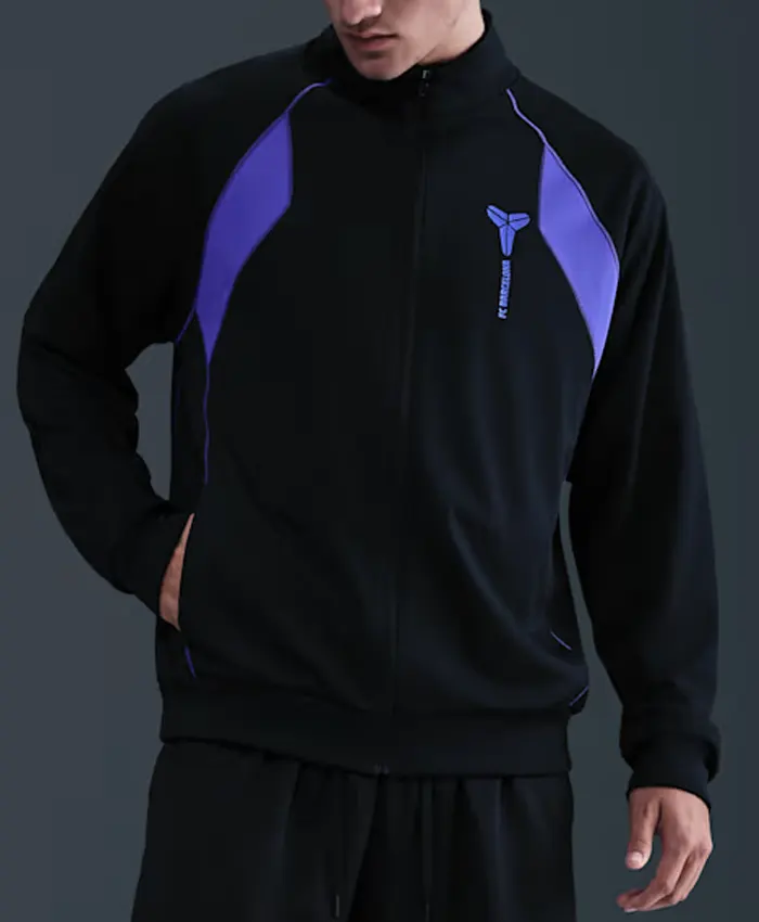 Nike Men's FC Barcelona Kobe Bryant Zip-Up Black Fleece Jacket