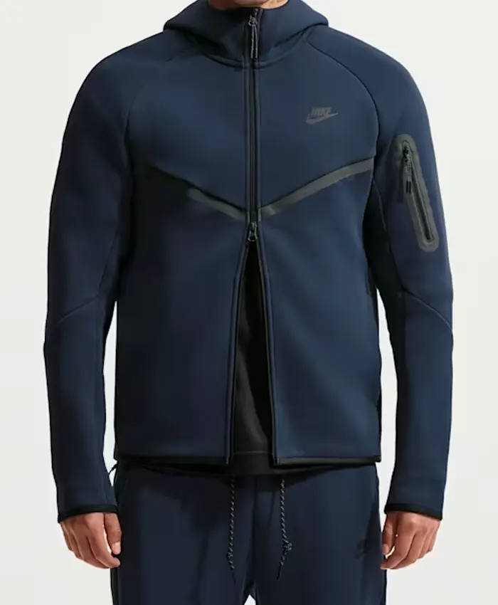 Nike Tech Men's Black Fleece Windrunner Full ZIP Jacket