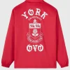 OVO York University Coaches Jacket In Red