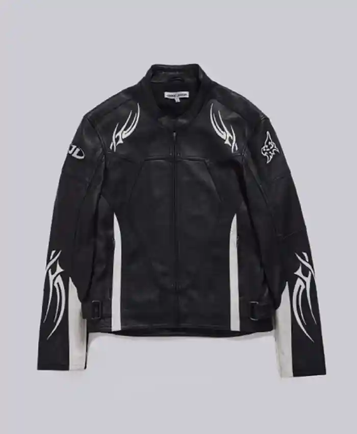 Owen Thiele TV Series Adults 2026 Anton London Crash Black Leather Biker Jacket