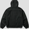 Palace Black Piped Hooded Shell Jacket Back