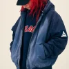 Palace Fall 2026 Blue Washed Zip-Up Hooded Jacket