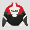 Palace Panelled Shell Jacket Black Red White