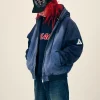Palace Skateboards Fall Autumn 2026 Washed Zip-Up Navy Blue Cotton Hooded Jacket
