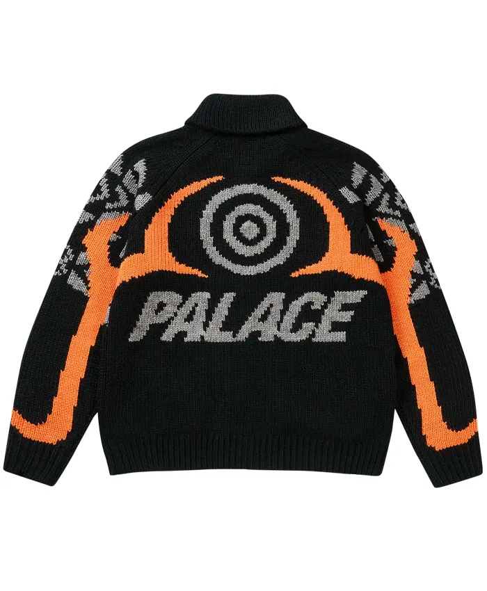 Palace South2 West8 Cowichan Knit Jacket Black
