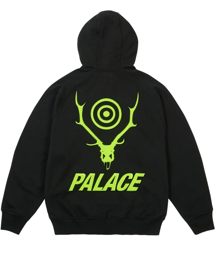Palace x South2 West8 Hooded Black Jacket