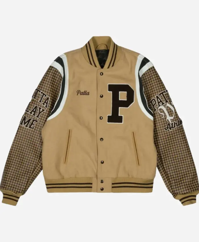 Patta Athletic Houndstooth Varsity Jacket