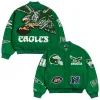 Philadelphia Eagles Chalk Line Kelly Pennant Green Varsity Jacket
