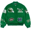 Philadelphia Eagles Kelly Green Pennant Varsity Jacket