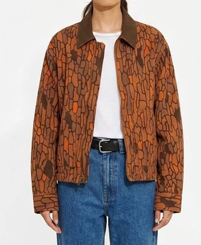 Pope TV Series Outer Banks S05 Jonathan Daviss Brown Camo Work Jacket