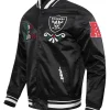 Pro Standard Viva Los Raiders Sugar Skull Satin Jacket