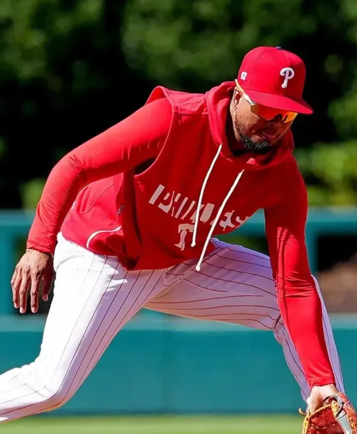 Rafael Marchan Philadelphia Phillies Catcher 2026 Red Hooded Vest