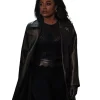 Raquel Thomas TV Series Power Book III Raising Kanan 2026 Black Leather Coat