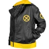 X-Men Rogue black and yellow leather costume jacket