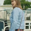 Roz Chambers TV Series The Chelsea Detective 2026 Alexandra Gilbreath Blue Denim Jacket