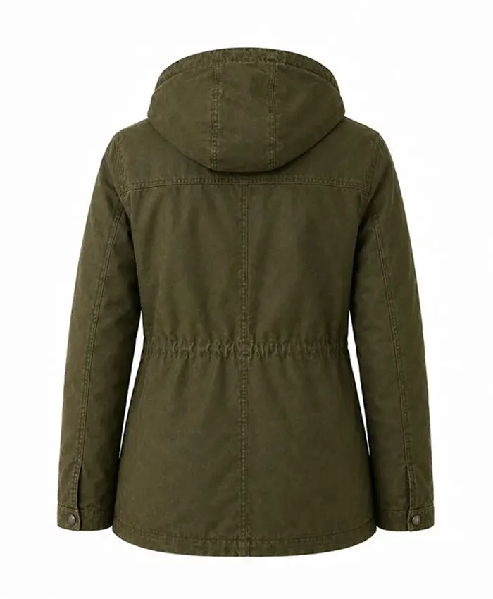 Sadie Sink Movie Spider-Man Brand New Day 2026 Green Hooded Jacket Back