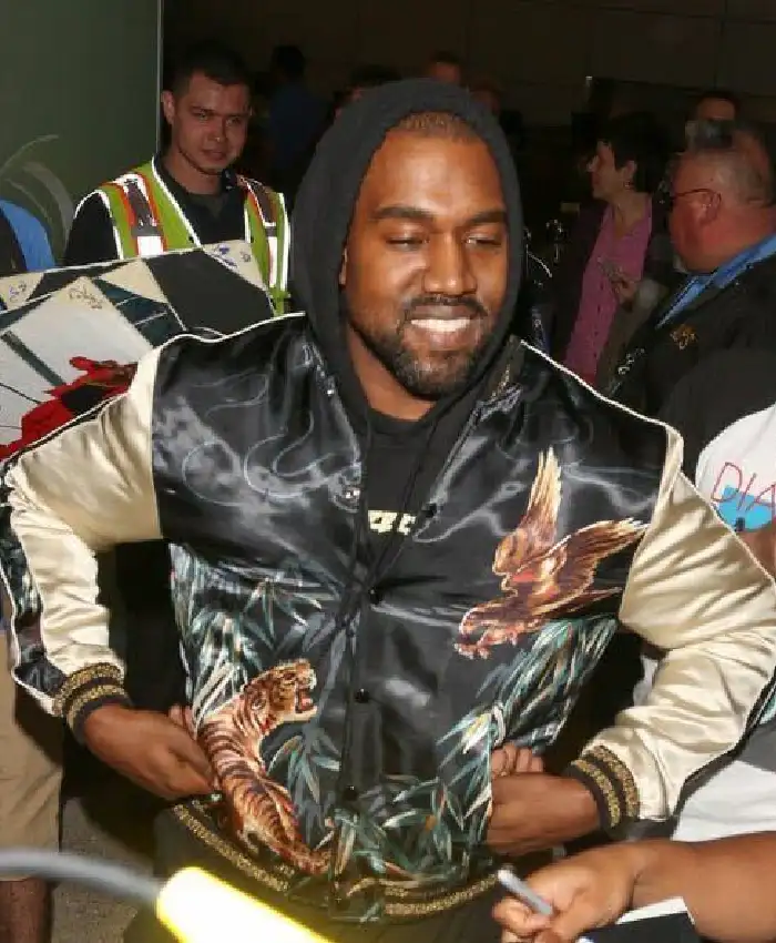 Saint Laurent Tiger & Eagle Satin Bomber Jacket