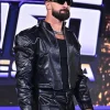 Seth Rollins Summerslam Kickoff 2026 Black Leather Zip-up Jacket