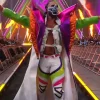 Seth Rollins WWE SummerSlam 2026 Minnesota Colorblock Satin Wide Collar Entrance Coat Front