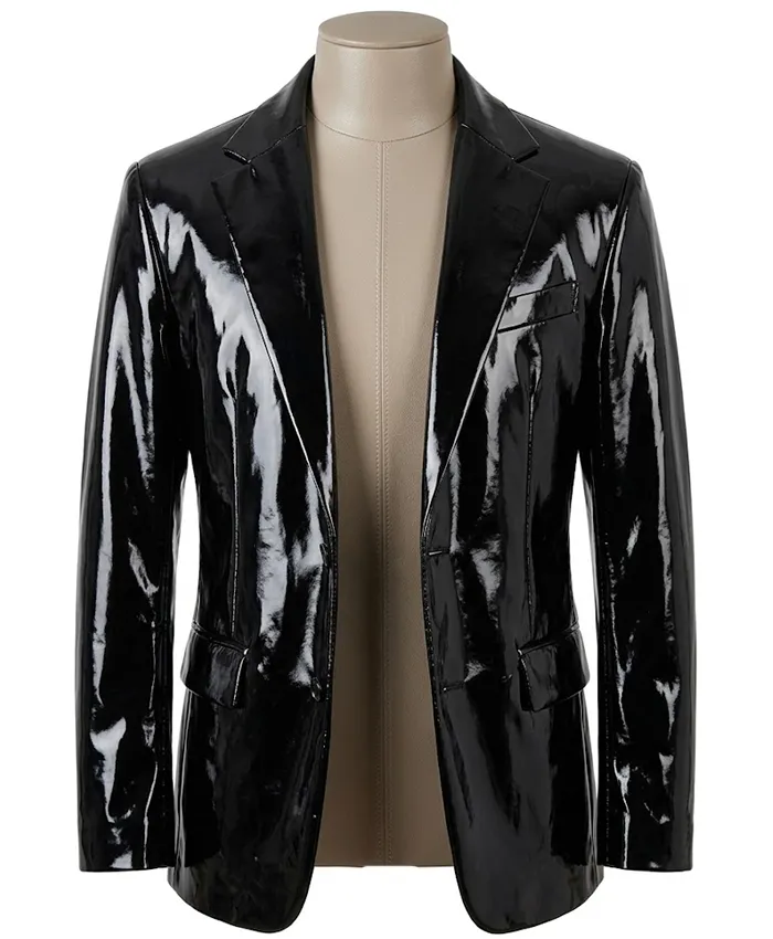 Shop 2028 Black Panther 3 David Jonsson Black Leather Blazer