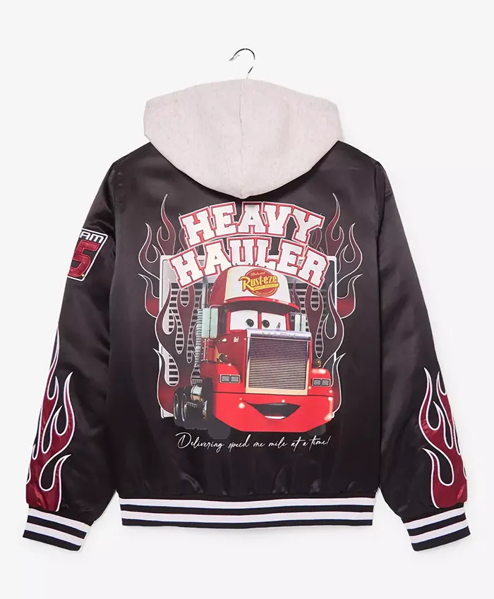 Shop BoxLunch Exclusive Disney Pixar Cars Mack Hooded Bomber Jacket For Men and Women