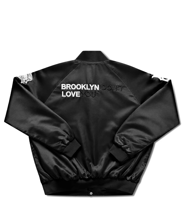 Shop Brooklyn Cyclones x J-FROST Brooklyn Don’t Love You Satin Jacket