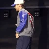 Shop-Disney-Entertainment-Showcase-2026-Mickey-Mouse-Ryan-Gosling-Grey-and-Blue-Varsity-Jacket
