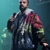 Shop Drake Rocking 1 Of 1 Chrome Hearts Leather Cross Patch Jacket Front View