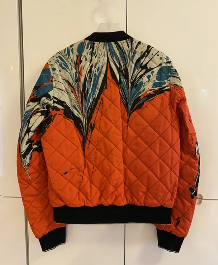 Shop Dries Van Noten Multicolor Polyester Bomber Jacket