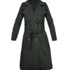 Shop Helen Drew Silo Tv Series S03 Jessica Henwick Green Long Trench Coat