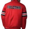 Shop Men's Starter Red Atlanta Falcons Vintage Logo Scout I Full-Snap Varsity Jacket