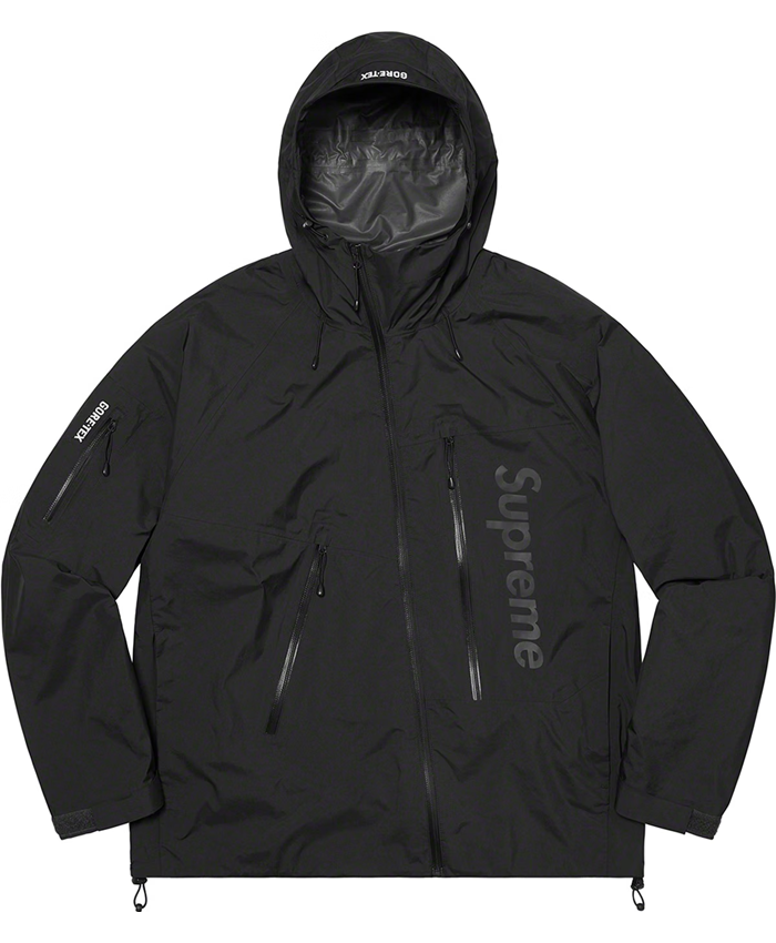 Supreme Black Gore Tex Paclite Shell Jacket For Sale