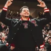 Shop Patrick Mahomes Houston v Texas Tech Black Bomber Jacket On Sale