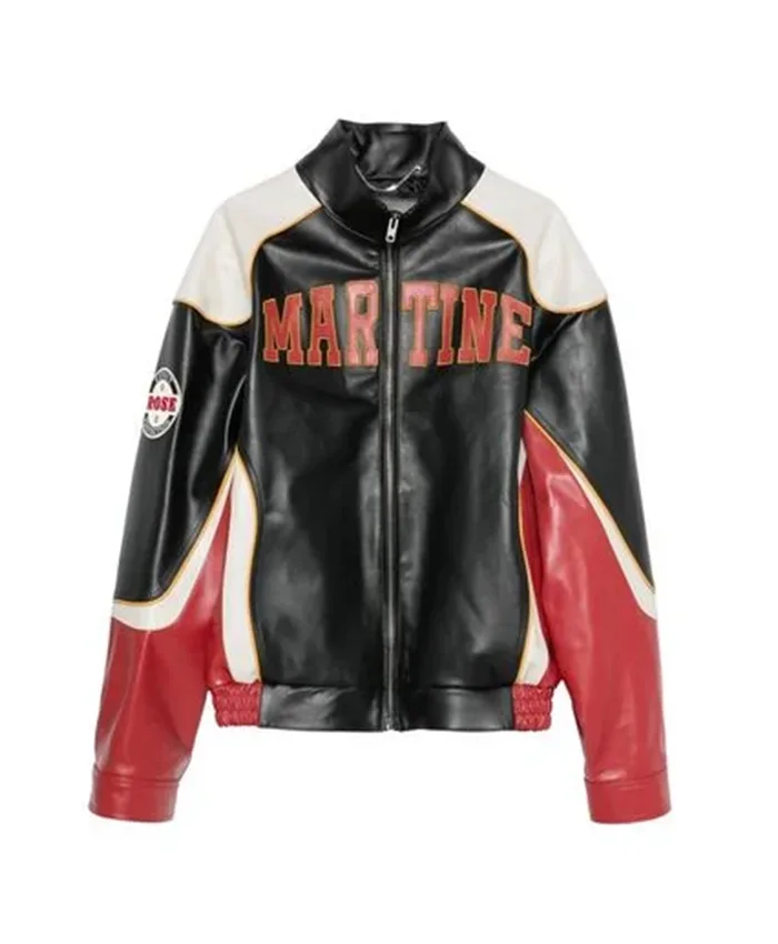 Shop Rihanna A$AP Rocky 2026 Martine Rose Superbowl Leather Jacket