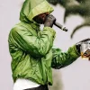 Shop Skepta Reading Festival Stone Island Hooded Green Jacket
