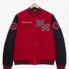 Spider Man Red and Black Varsity Jacket