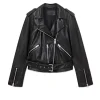 Sian Brooke TV Series Trying 2026 Karen Newman Black Leather Biker Jacket Front