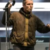 Singer Liam Gallagher Oasis Tour 2025 Olive Green Jacket