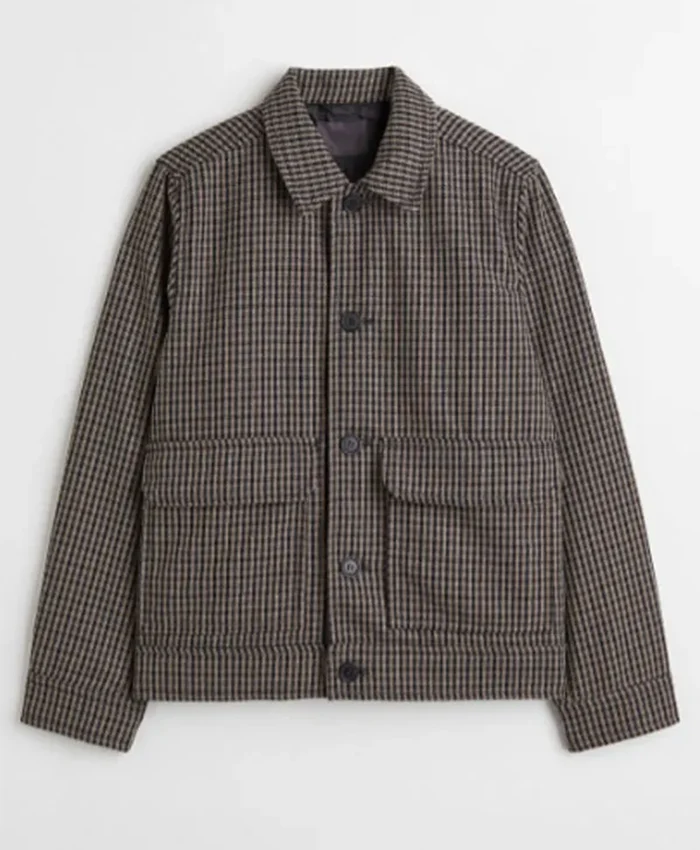 Skylar Summerhill TV Series My Life with the Walter Boys 2026 Jaylan Evans Checked Wool Jacket