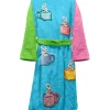 Spa & Lounge Wear Multicolor Terry Towel Belted Robe