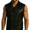 Spider Black Leather Vest Font