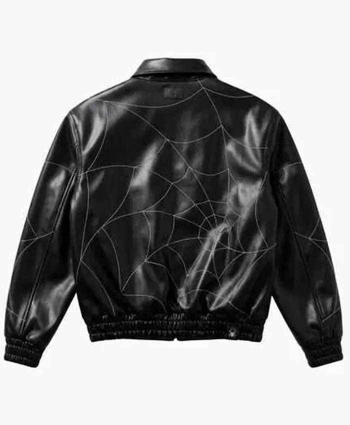 Spider Man Black Leather Jacket