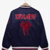 Spider Man Navy Blue Bomber Satin Jacket