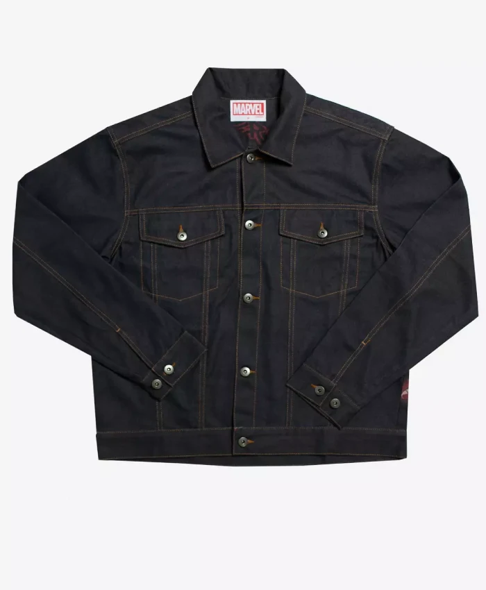 Get Spider Man Navy Blue Denim Jacket For Men and Women