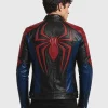 SpiderMan Black Red Blue Leather Jacket