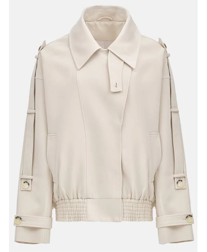 Stassi Schroeder TV Series House of Stassi 2026 Beige Trench Jacket