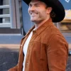 Steven McBee Jr. TV Series The McBee Dynasty Real American Cowboys S03 Suede Leather Brown Jacket